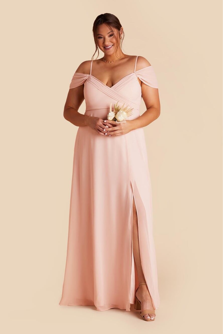 NWT Blush Pink chiffon Spence Dress birdie grey size large